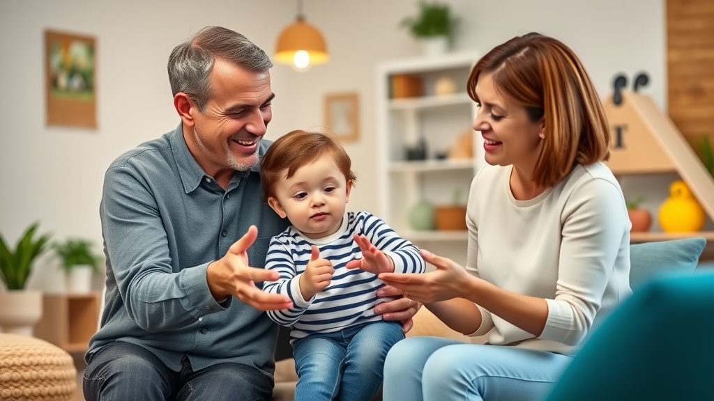 parent and child with behavior analyst, positive behavior reinforcement, aba therapy room