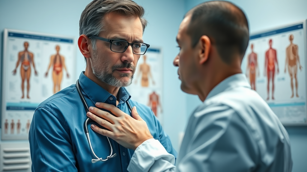 healthcare professional conducting neck examination - neck pain management