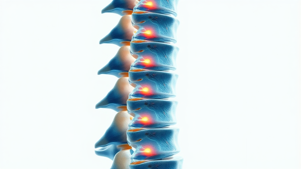 cross section of spine showing vertebrae and nerves for spinal adjustment concept