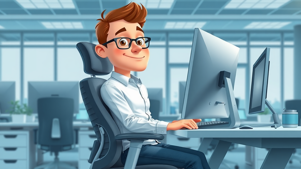 adjusting ergonomic chair for neck pain management