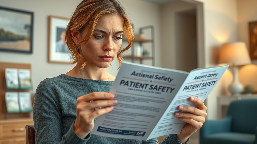 Patient safety and risks of chiropractic treatment explained in clinic setting.
