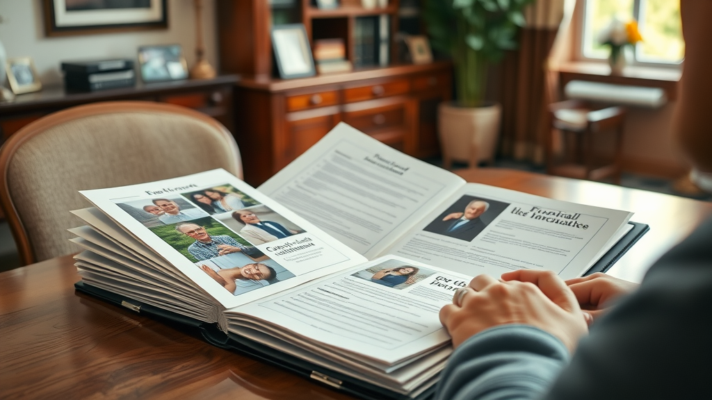 organized document folder for planned funeral arrangements, main keyword prepaid funeral plan
